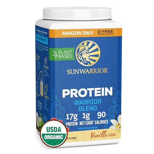 Vegan Protein Powder | Plant-Based, USDA Organic, Vanilla, 32 Servings, 17g Protein