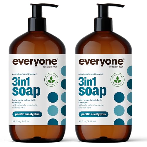 3-in-1 Soap | Body Wash, Bubble Bath, Shampoo, 32 Ounce (Pack of 2.)