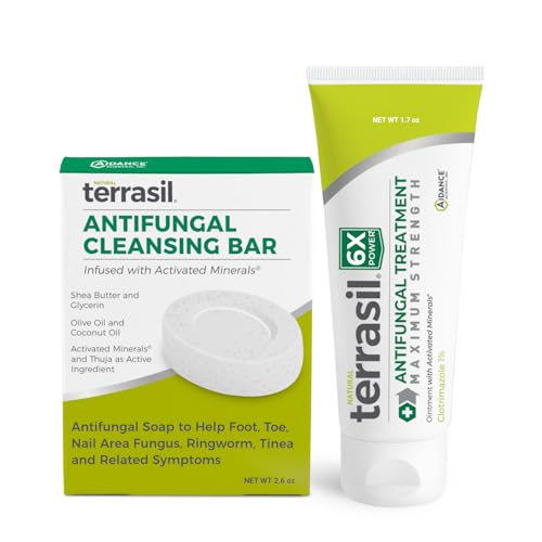 Antifungal Cream & Soap Kit | Clotrimazole Treatment, 1.7 oz Tube & 75g Bar