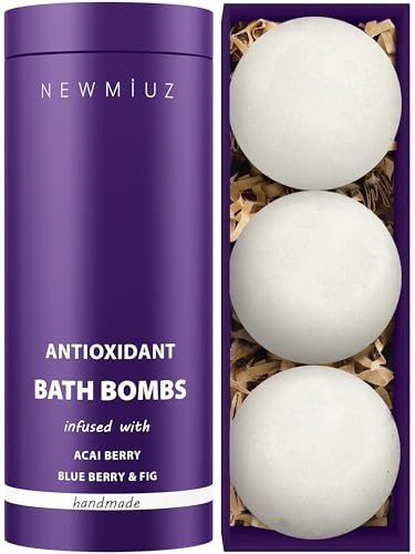 Bath Bombs | 3 Pack, 100g Each, Antioxidant Acai Berry Infused