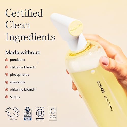 All Purpose Cleaner | Eco-Friendly, Fresh Lemon Scent, Makes 4 x 24 fl oz Bottles