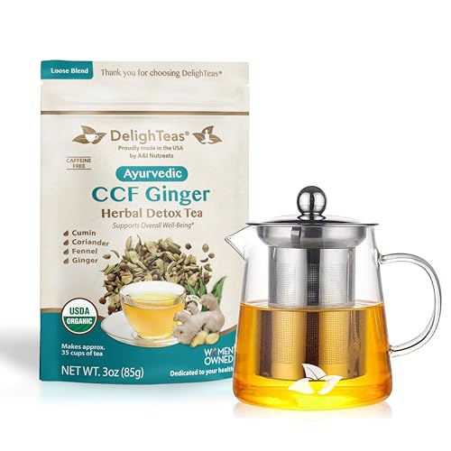 Organic CCF Ginger Tea | Ayurvedic Blend of Cumin, Coriander, Fennel, Ginger