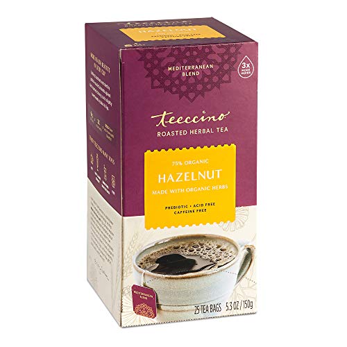 Herbal Tea | Hazelnut Flavor, Caffeine Free, 25 Tea Bags