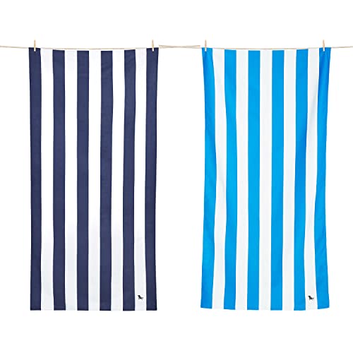 Beach Towel Bundle | 2 Pack, Quick Dry, Sand Free, Lightweight, 100% Recycled Materials.