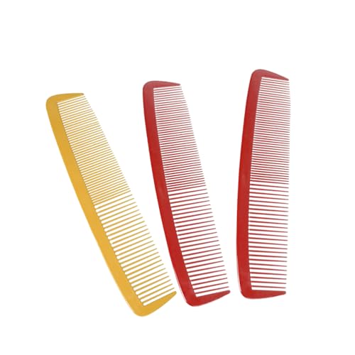 Hair Styling Combs | 3 Pcs Natural Wide Tooth, Unisex, Barber Tools