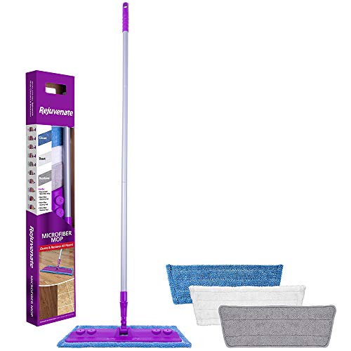 Microfiber Mop | 3 Reusable Pads, Easy Cleaning