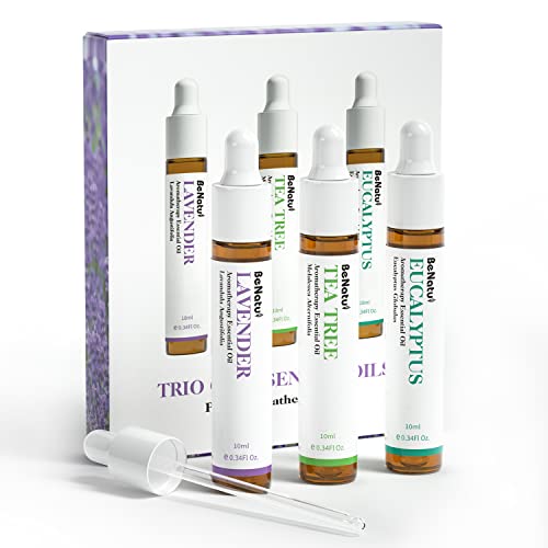 Essential Oils Set | Tea Tree, Lavender, Eucalyptus - 3 Pack