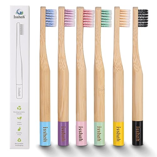 Kids Toothbrush | Biodegradable Handle, BPA Free, Pack of 6