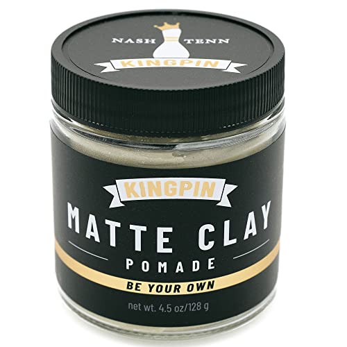 Hair Clay Pomade | Medium Hold, Natural Matte Finish, 2.5 oz.