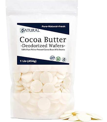 Cocoa Butter | 100% Pure, Food Grade, 16 Ounce Wafers