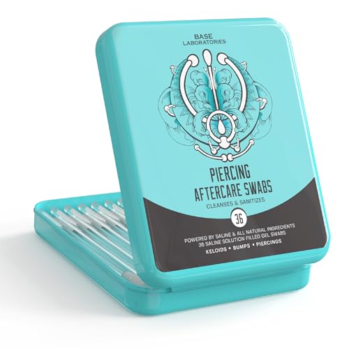 Piercing Aftercare Gel Swabs | Saline Solution, Convenient Pack