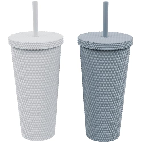 Insulated Tumblers | 22 oz, Set of 2, Acrylic, BPA-Free, Spill-Resistant