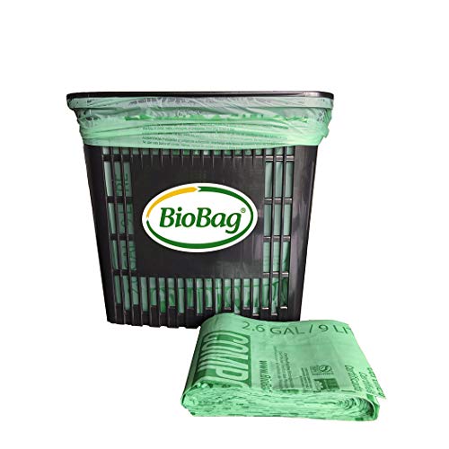 Compostable Bags | 2.6 Gallon, 100 Count, Kitchen Compost Bin Compatible