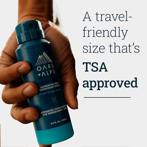 Deodorant Spray | Aluminum Free, Travel Size, Fresh Ocean Splash