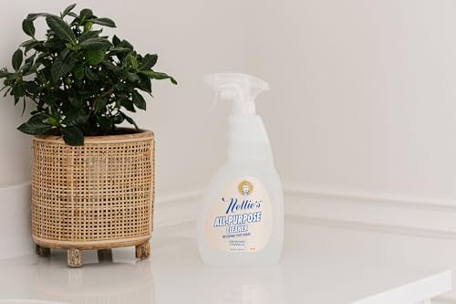 Nellie's All-Purpose Cleaner - Plant-Based Multi-Purpose Cleaner - Biodegradable, Leaping Bunny Certified, and Eco-Friendly - Lemongrass Scent (24 fl oz)