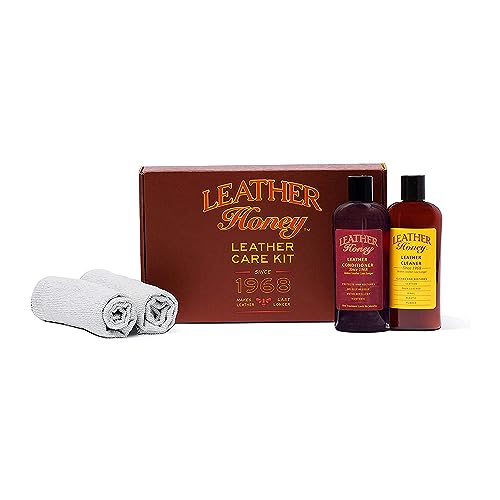 Leather Care Kit | Cleaner, Conditioner, 2 Cloths, Non-Toxic