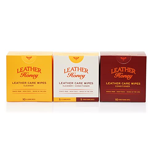 Leather Cleaner & Conditioner Wipes | Combo Pack, 30 Count