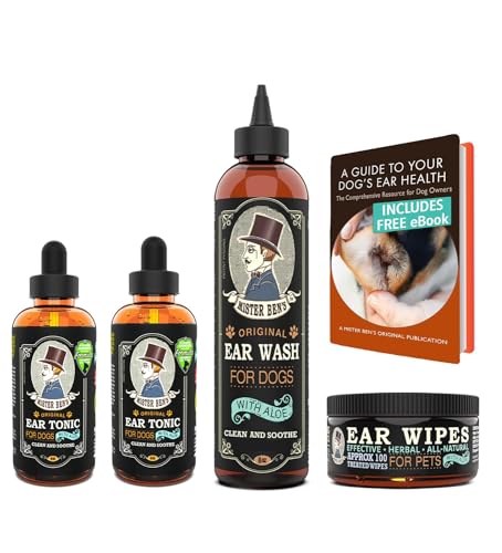 Dog Ear Cleaner Kit | Includes Extra Ear Tonic, Infection Treatment