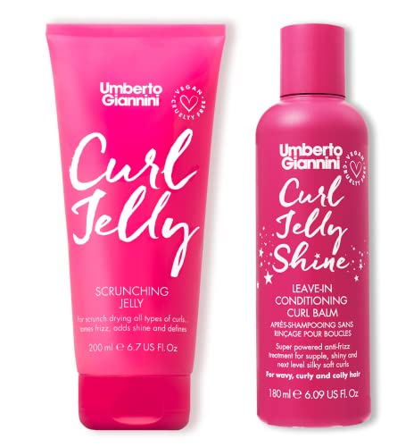 Curl Jelly Set | Scrunching Jelly 6.7 fl oz, Leave-In Conditioner 6.09 fl oz