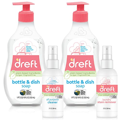 Dish Soap | Baby Gift Bundle, Plant-Based Ingredients, 4 Piece Set