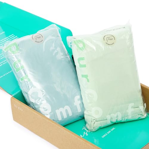 Crib Sheets | Premium Bamboo Viscose, 2 Pack, Fits Mini Cribs and Pack N Play