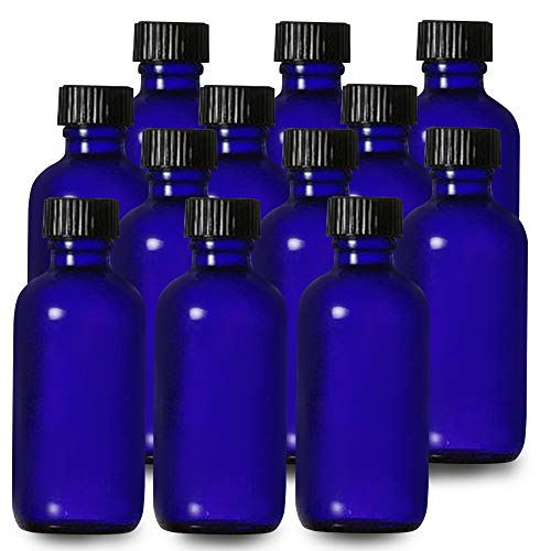 Glass Bottle | 1 Oz, Pack of 12, Refillable, Durable