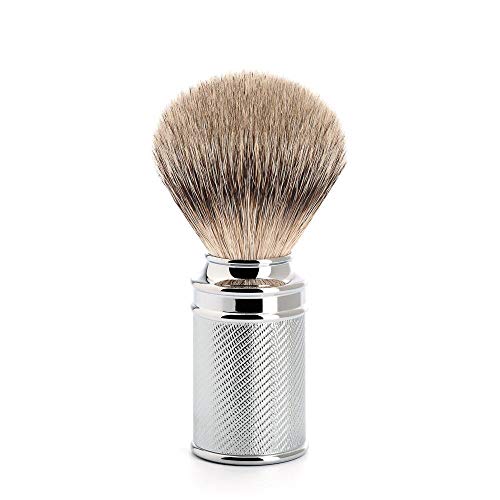 Shaving Brush | Chrome Plated Handle, Luxury Accessory for Men