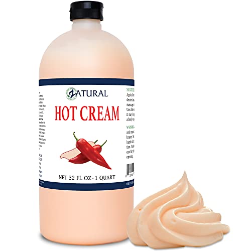 Body Cream | Organic Hot Cream, 32 Ounce, Muscle Rub, Skin Firming