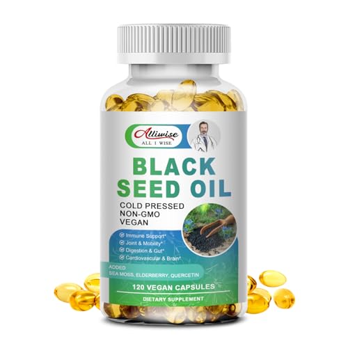 Black Seed Oil Softgel | Cold Pressed, Enhanced Absorption, Immune Health Support