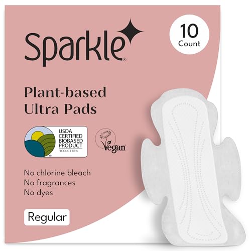 Feminine Pads | Plant-Based, Unscented, Chlorine Free, 10 Count