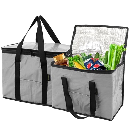 Insulated Shopping Bags | X-Large, Collapsible, 2 Pack