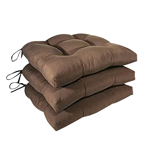 Chair Pads | Microfiber, 4 Count, Brown