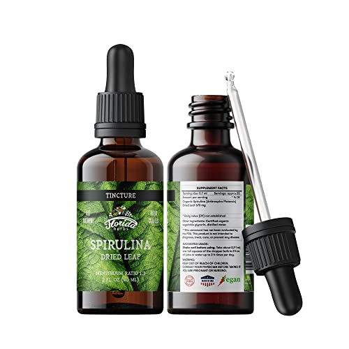 Spirulina Tincture | Organic Extract, Non-GMO, 2 oz (60 ml)