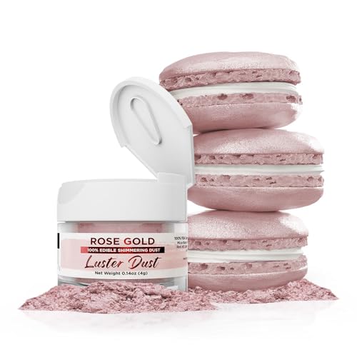 Edible Luster Dust | Rose Gold, Kosher & Halal Certified, 100% Food Grade