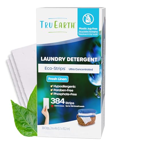 Laundry Detergent Sheets | Bulk Pack, Up to 768 Loads, Fresh Linen Scent