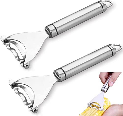 Corn Peeler Tool | 2 Pcs, Stainless Steel, Ergonomic Handle