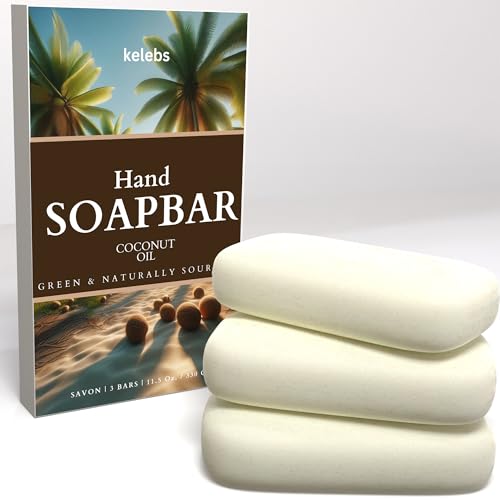 Hand Soap Bar | Natural Moisturizing Coconut, Eco-Friendly, Bulk Pack of 3