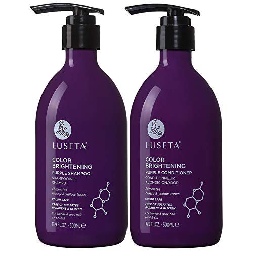 Shampoo & Conditioner Set | Sulfate Free, 2x16.9oz, for Blonde & Gray Hair