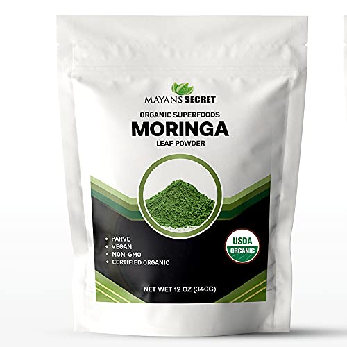 Moringa Leaf Powder | 12oz, Rich in Vitamins and Minerals, Ideal for Smoothies and Detox