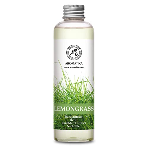 Reed Diffuser Refill | Natural Lemongrass Oil, 6.8 fl oz, Fresh Fragrance