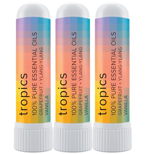 Nasal Stick | Tropical Scents, 3 Pack of 100% Pure Essential Oils