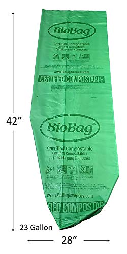 Compostable Bags | 23 Gallon, 120 Count, Extra Strong and Durable