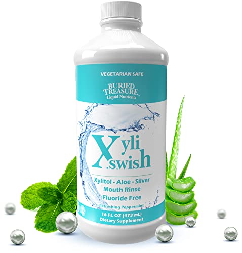 Mouthwash | Alcohol-Free, Fluoride-Free, 16 oz, Peppermint Flavor