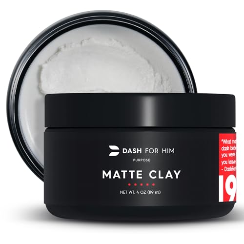 Hair Clay | Medium Strong Hold, Matte Finish, 4 oz.