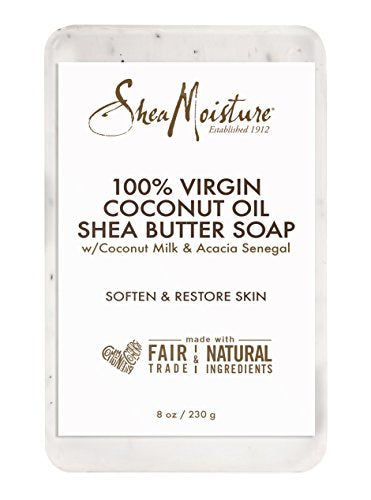 SheaMoisture SHEA MOISTURE 100% Virgin Oil Butter Soap,Coconut,8 Oz (U-BB-2690)