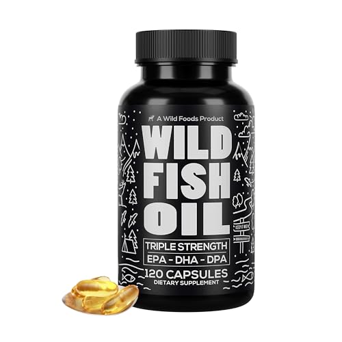 Omega-3 Fish Oil Supplement | 120 Capsules, Wild Caught, Burpless, Non-GMO, Gluten Free