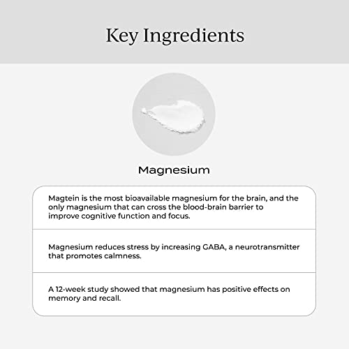 Magnesium Supplement | Liposomal L-Threonate & DHA Omega 3, Focus & Memory Support