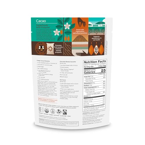 Cacao Powder | Organic, Non-GMO, Gluten-Free, 32 oz