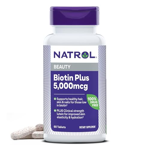 Dietary Supplement | 5,000 mcg Biotin, Supports Hair, Skin & Nails, 60 Tablets