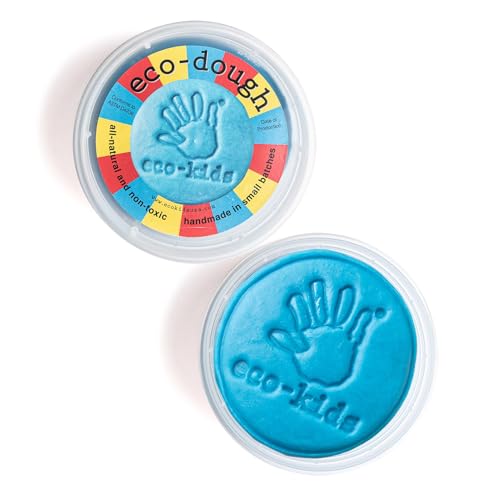 Eco-Kids Reusable Eco-Dough (Set of 3) – Red, Yellow, & Blue Plant Based & Food Grade Colors – Smooth, Pliable Modeling Compound for Arts & Crafts Play - Safe & Non-Toxic– Made in The USA - Ages 6+